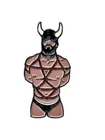 Geeky And Kinky Horny Man Enamel Pin