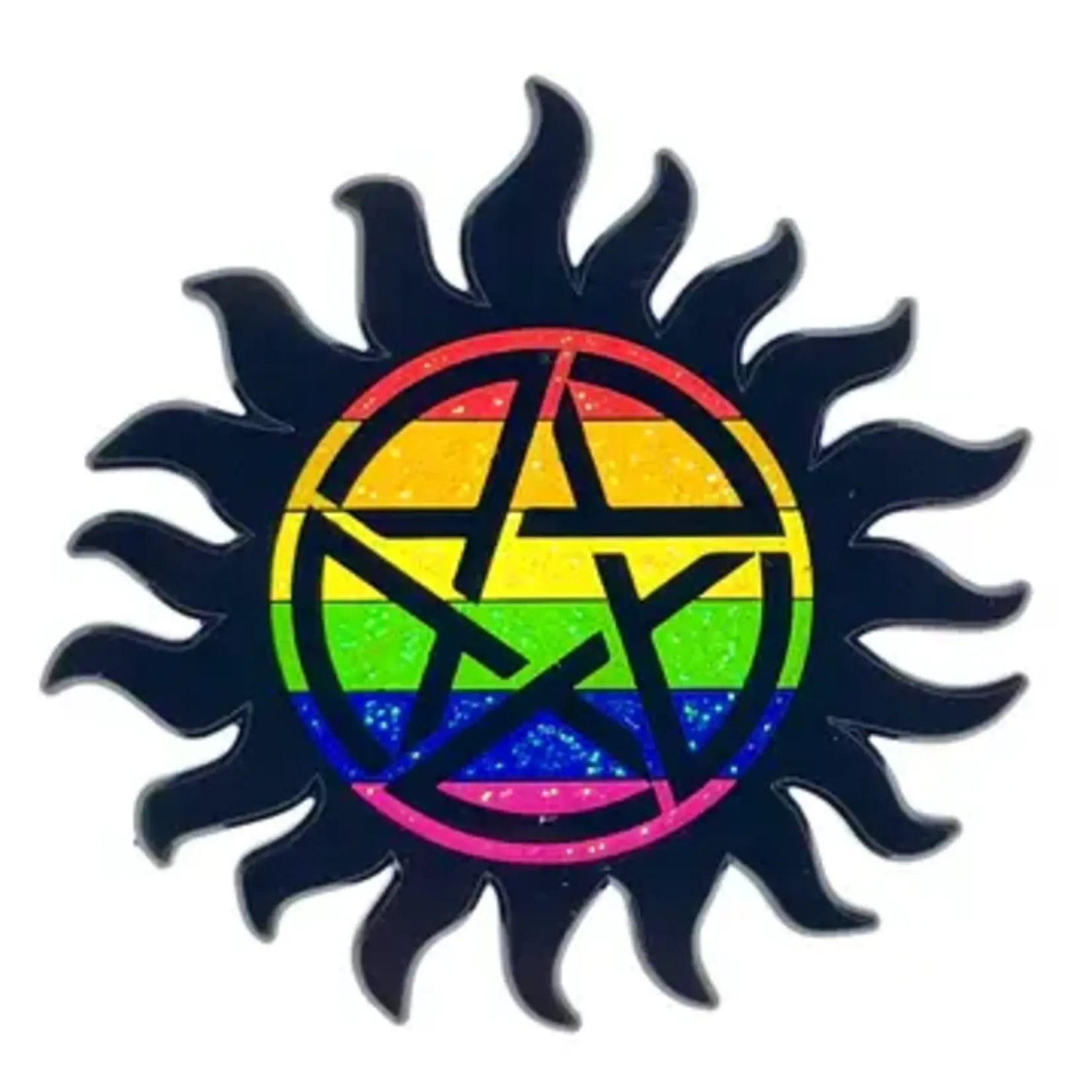 Geeky And Kinky Anti-Possession Pride Enamel Pin
