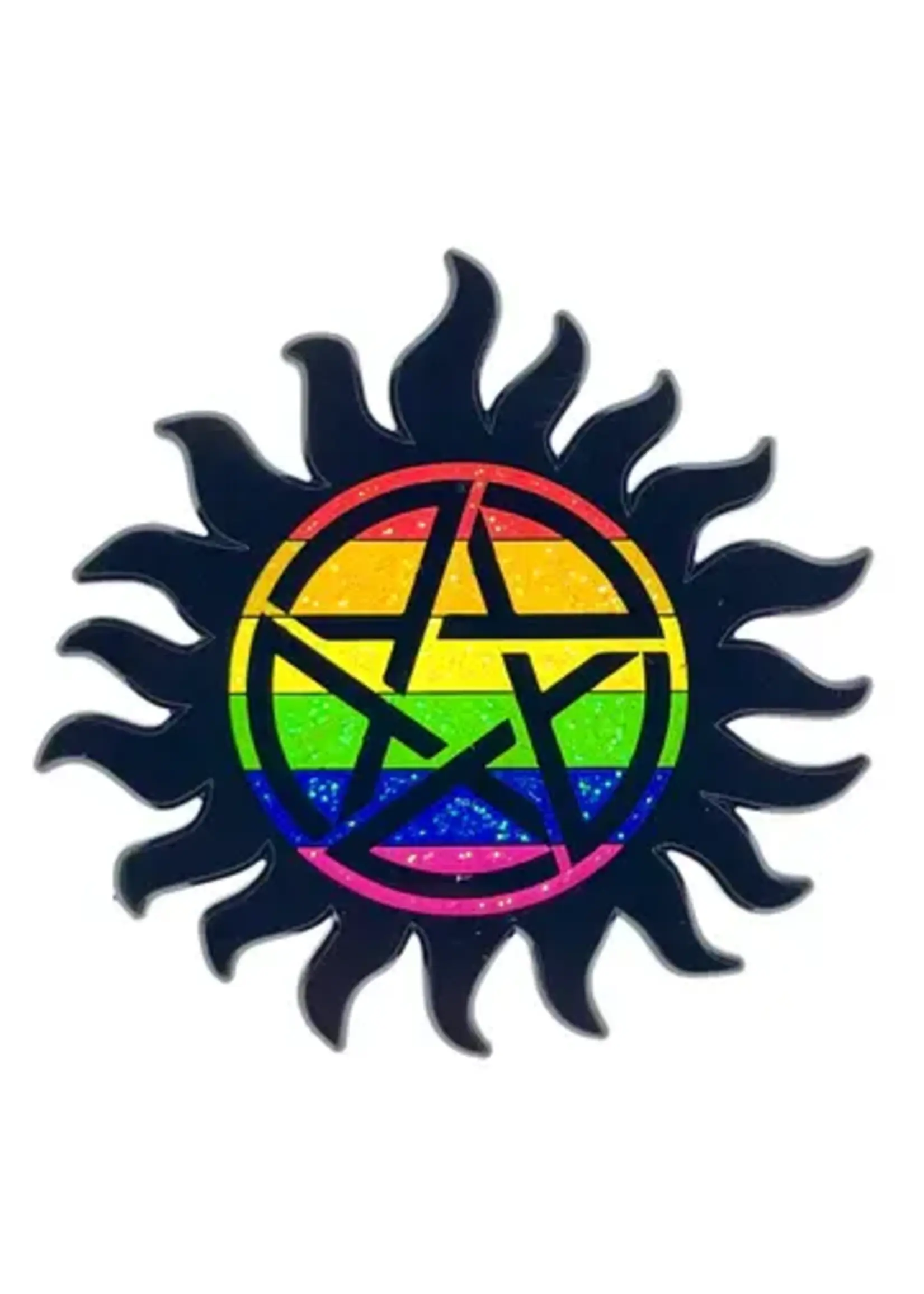 Geeky And Kinky Anti-Possession Pride Enamel Pin