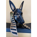 P & C Creations Custom Leather Hoods Blk/Gold/Anubis Specialty Anubis, Cowl