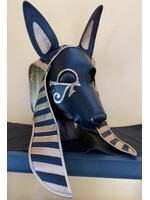P & C Creations Custom Leather Hoods Blk/Gold/Anubis Specialty Anubis, Cowl