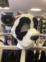 P & C Creations Custom Leather Hoods Wht/Blk/Panda Panda Bear