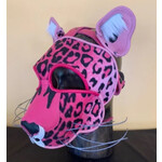 P & C Creations Custom Leather Hoods - Pink Leopard w/ Whisker