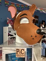 P & C Creations Custom Leather Hoods Med Brn Specialty Scooby Pup