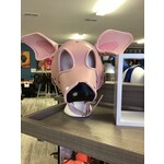 P & C Creations Custom Leather Hoods Lt Pink Pink Pig, Blk Snout