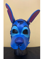 P & C Creations Custom Leather Hoods - Specialty "Stitch" Pup - Blue