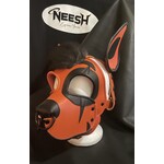 P & C Creations Custom Leather Hoods Orange Clown Specialty Clown Pup