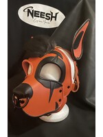 P & C Creations Custom Leather Hoods Orange Clown Specialty Clown Pup