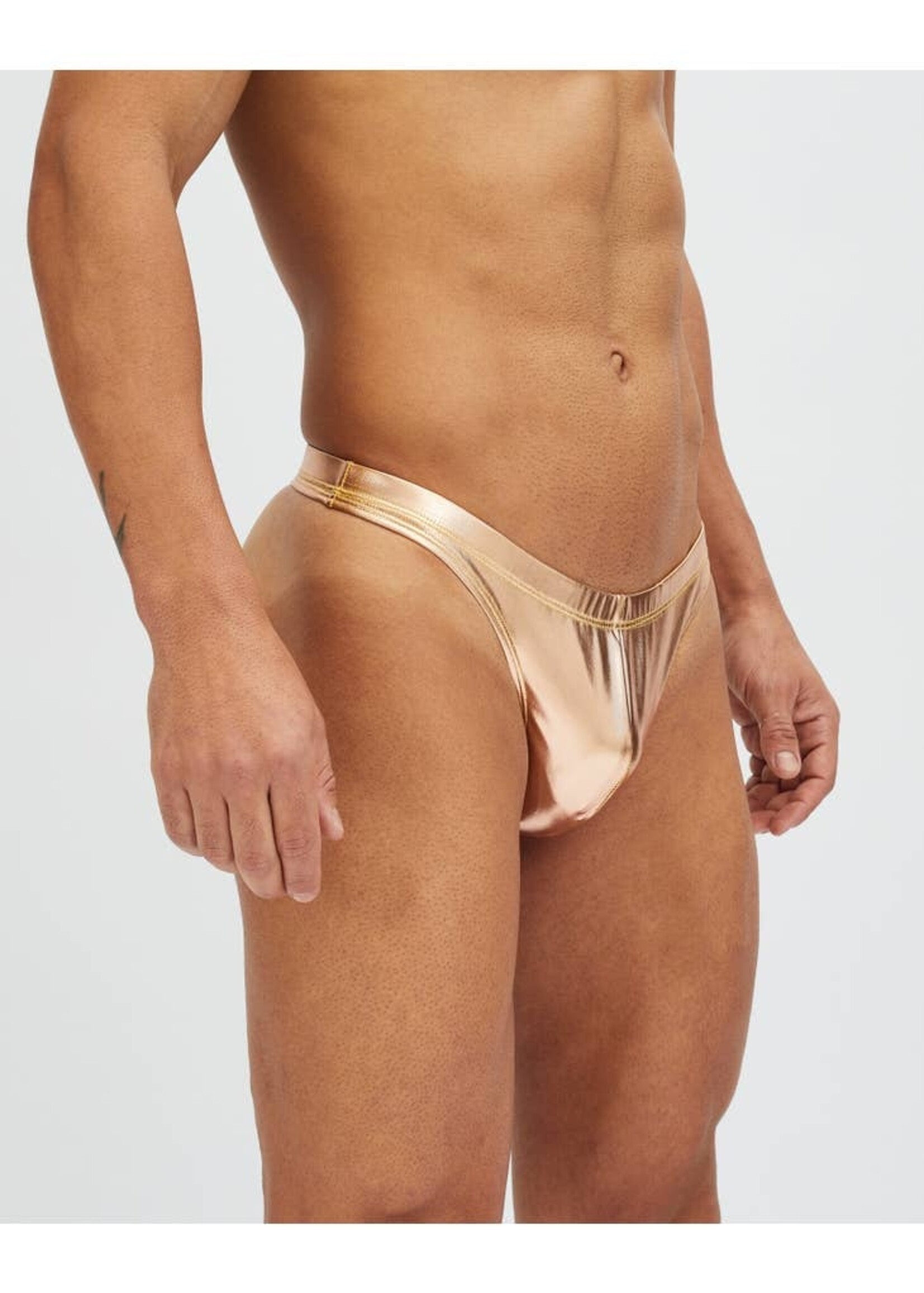 Metallic Swim Thong