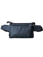 Roma Leathers Sling Pack Fanny Waist Pack - Black