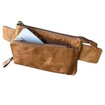 Roma Leathers Sling Pack Fanny Waist Pack - Lt Brown