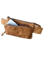 Roma Leathers Sling Pack Fanny Waist Pack - Lt Brown