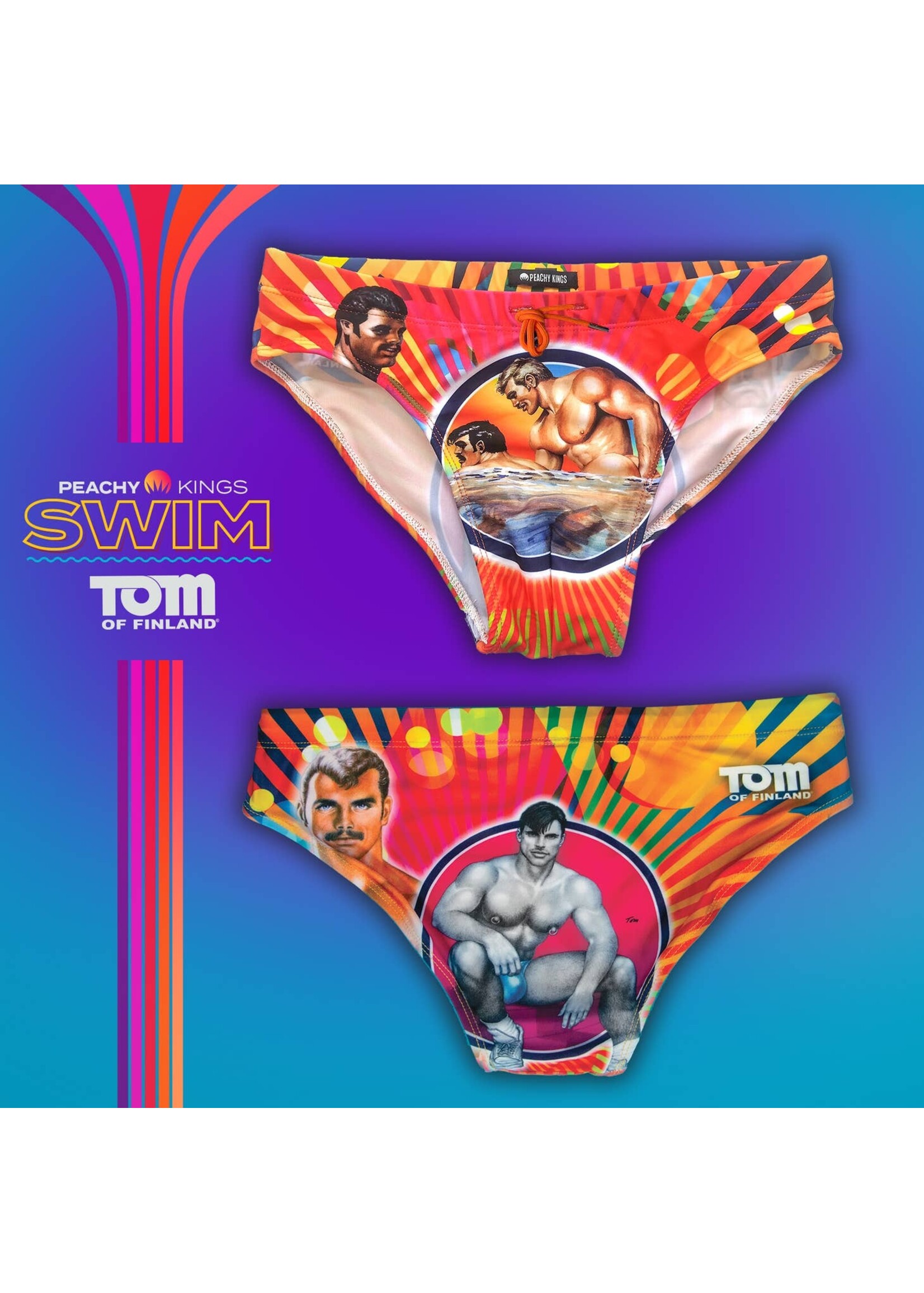 Peachy Kings SWIM Tom of Finland “PRIDE” Swim Briefs