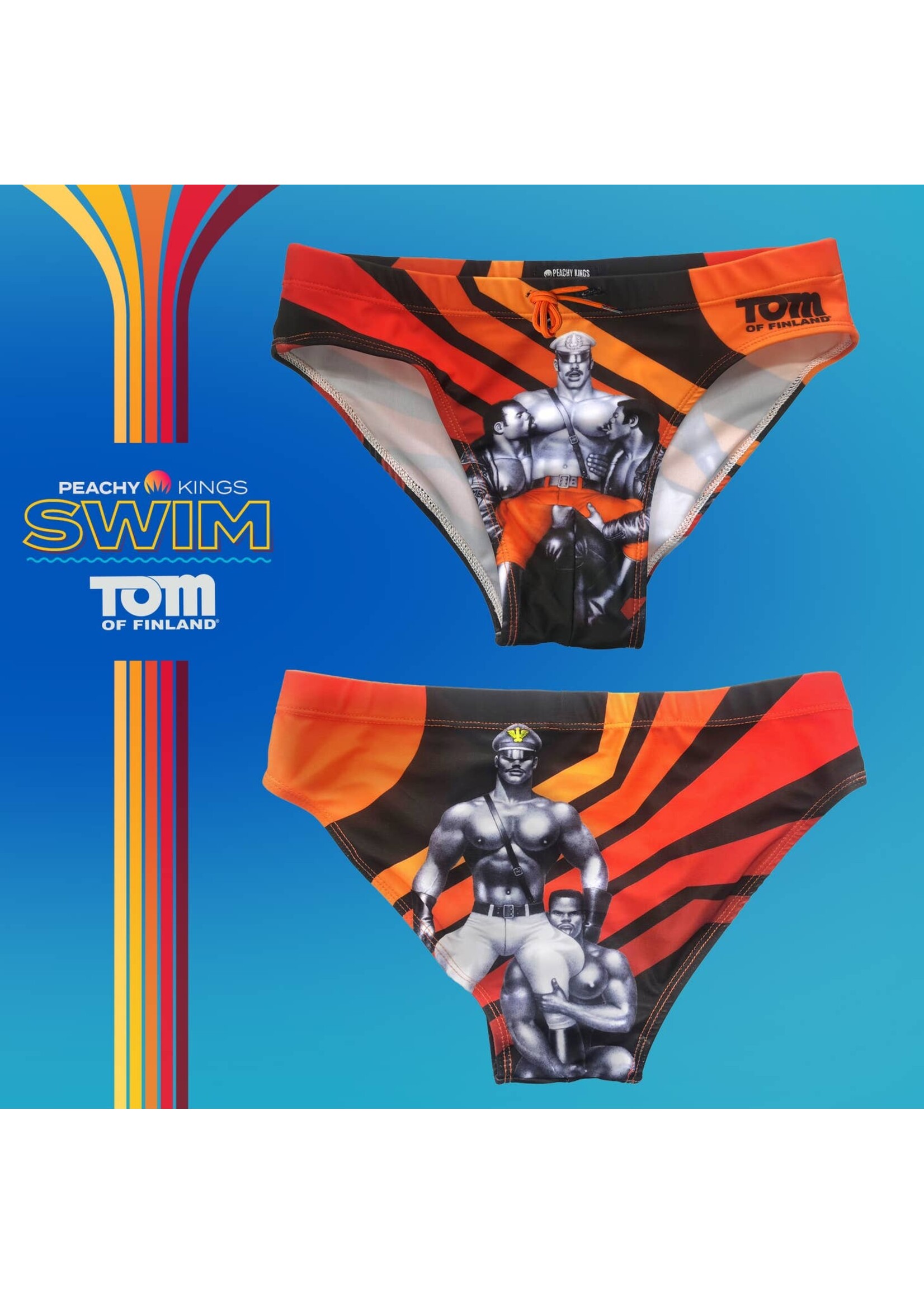 Peachy Kings SWIM Tom of Finland “RETRO” Swim Briefs