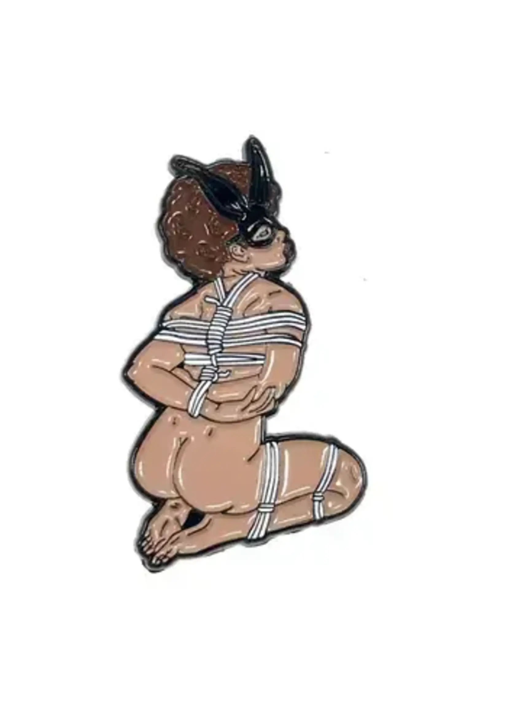 Geeky And Kinky Rope Bunny Jackie Enamel Pin