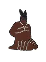 Geeky And Kinky Rope Bunny Jo Enamel Pin