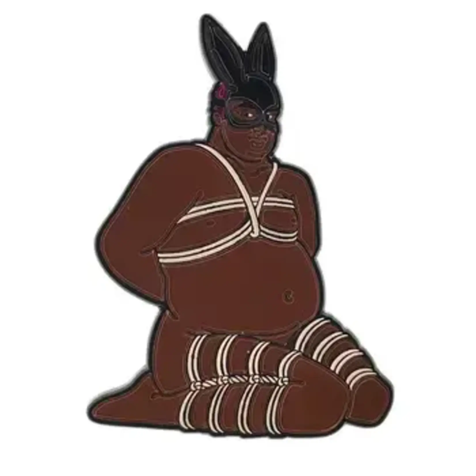 Geeky And Kinky Rope Bunny Jo Enamel Pin