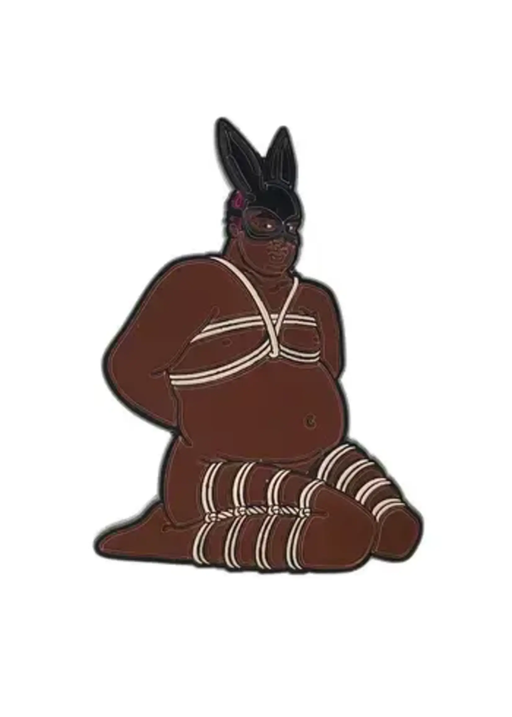 Geeky And Kinky Rope Bunny Jo Enamel Pin