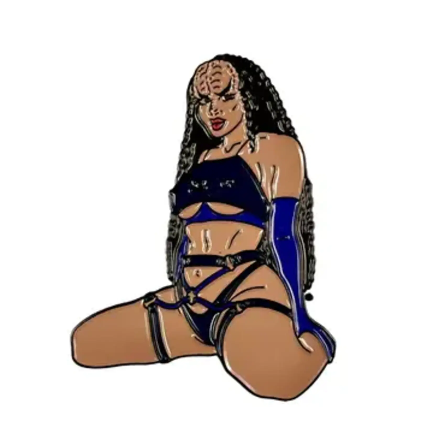 Geeky And Kinky Lady Krelik Enamel Pin