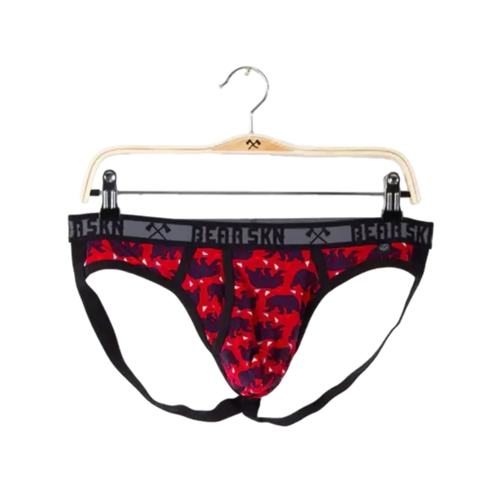Bear Skn Bear Skn Geometric Bear Red Jock
