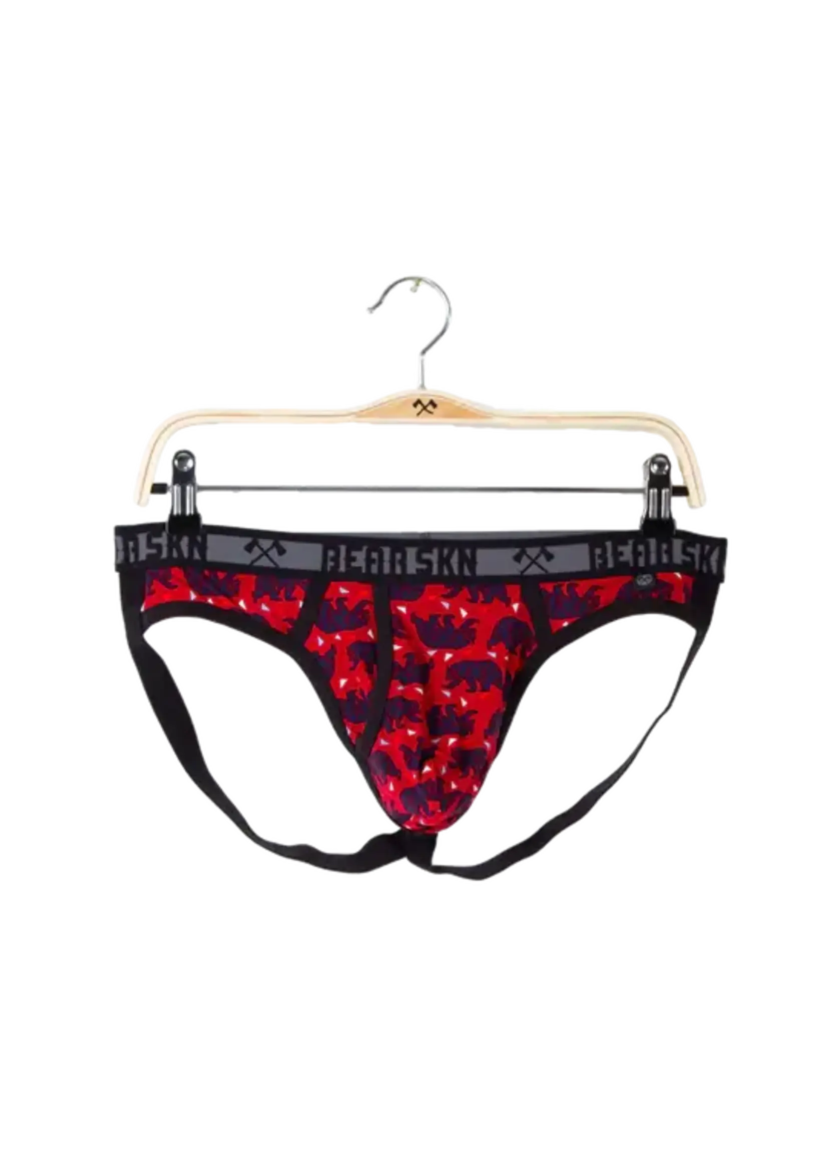 Bear Skn Bear Skn Geometric Bear Red Jock