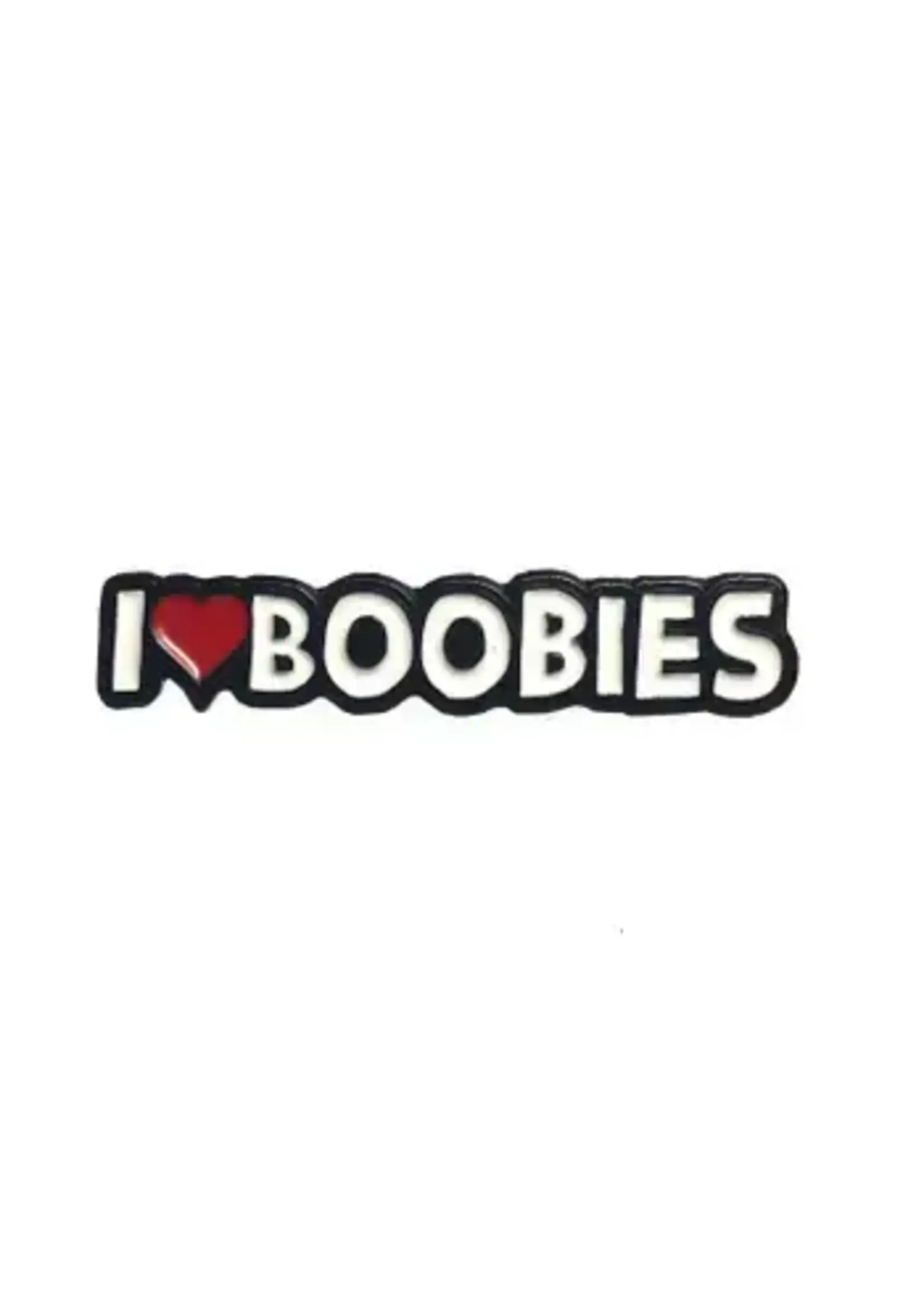 Geeky And Kinky I Heart Boobies Enamel Pin