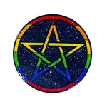 Geeky And Kinky Pride Pentagram Enamel Pin