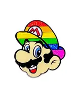 Geeky And Kinky Jumpman Pride Enamel Pin