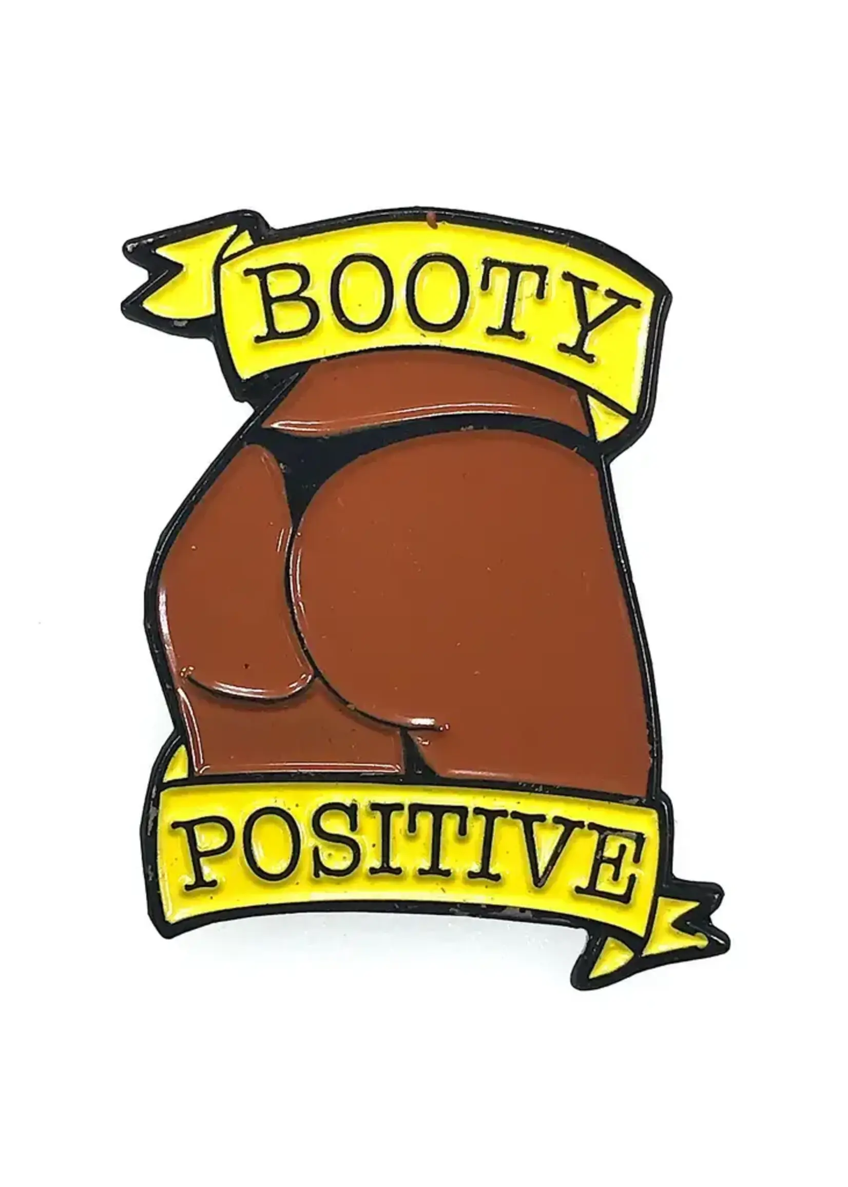 Geeky And Kinky Booty Positive (Chocolate) Enamel Pin