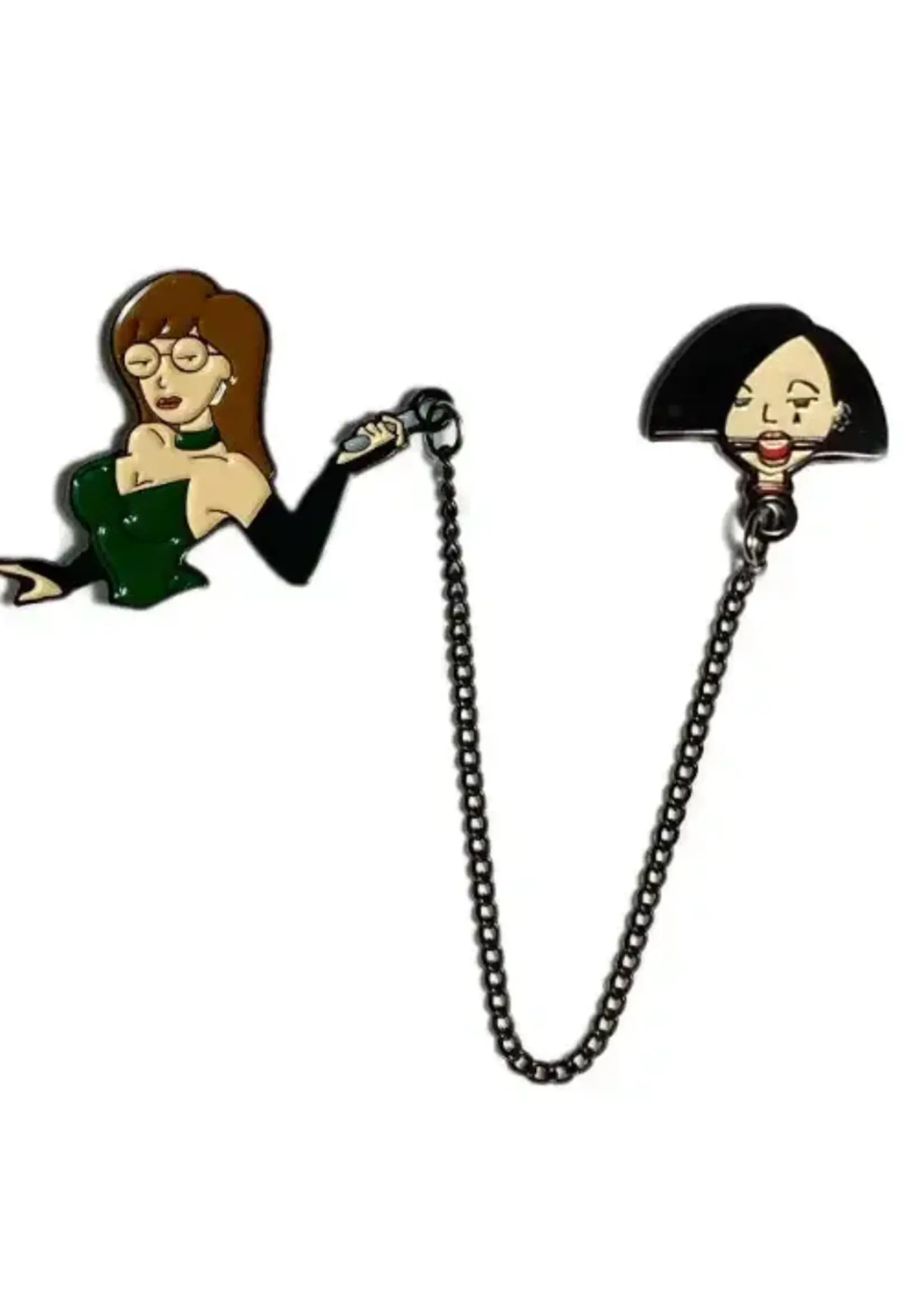 Geeky And Kinky Mistress D and Submissive J Enamel Pin