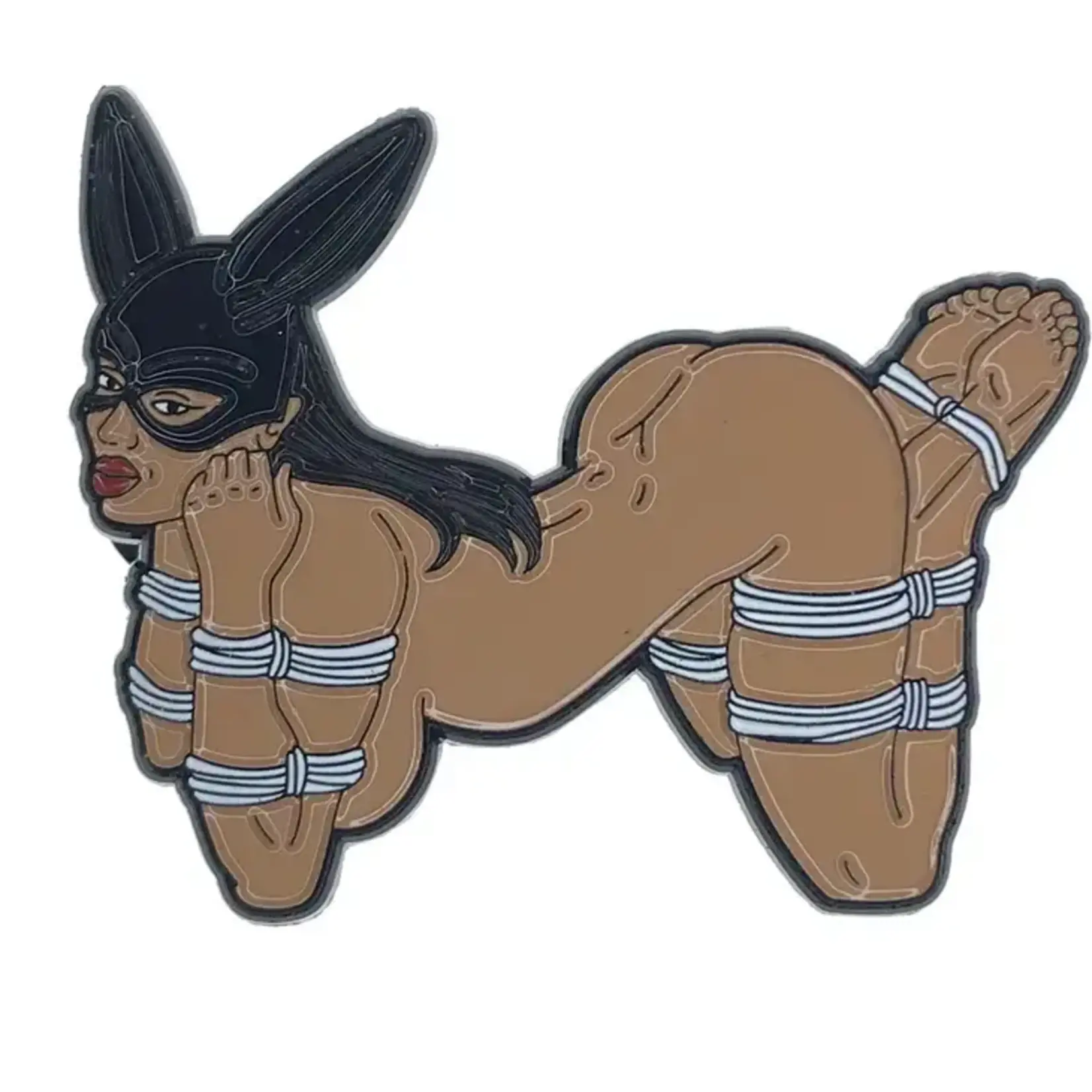 Geeky And Kinky Rope Bunny Samantha Enamel Pin
