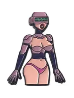 Geeky And Kinky Sex Robot Enamel Pin
