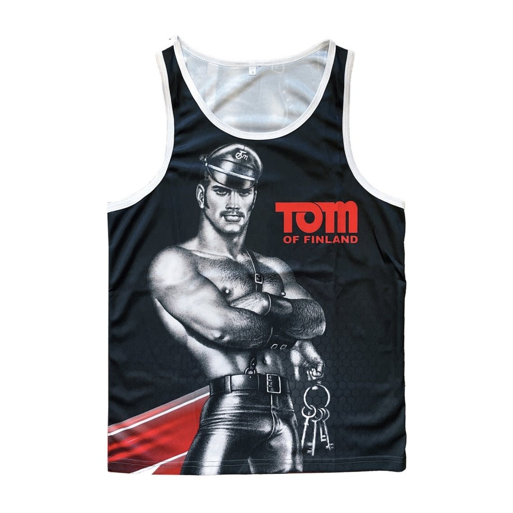 Kweer Cards/Peachy Kings Tom of Finland LEATHER STUD Mesh Tanks