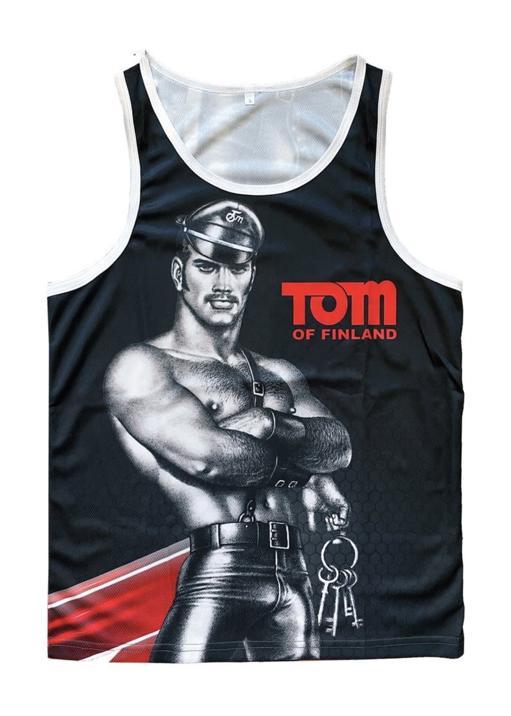 Kweer Cards/Peachy Kings Tom of Finland LEATHER STUD Mesh Tanks