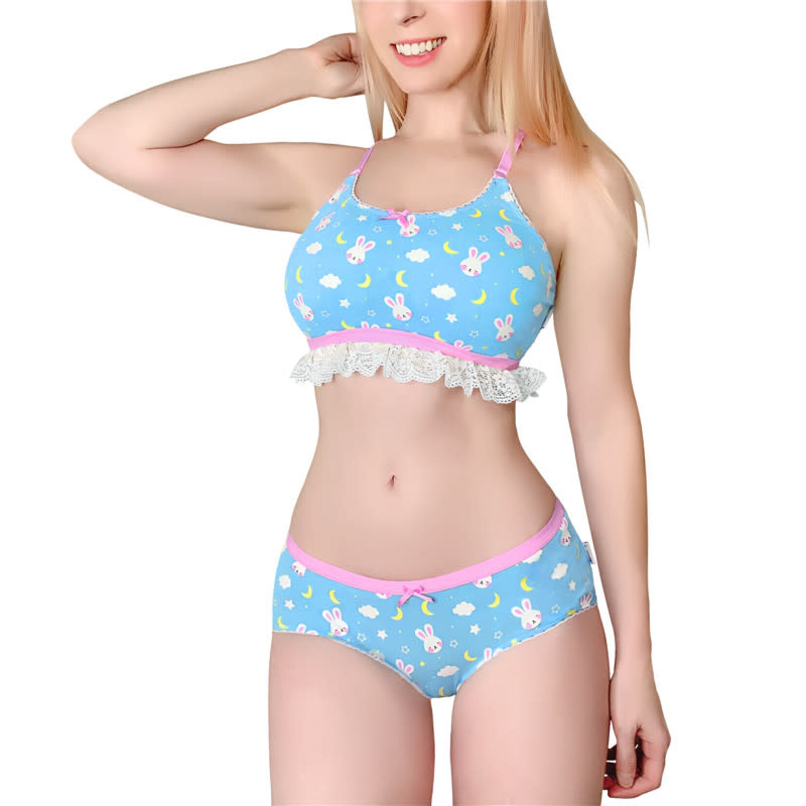 LittleForBig Snuggle Bunny Lingerie Set Blue