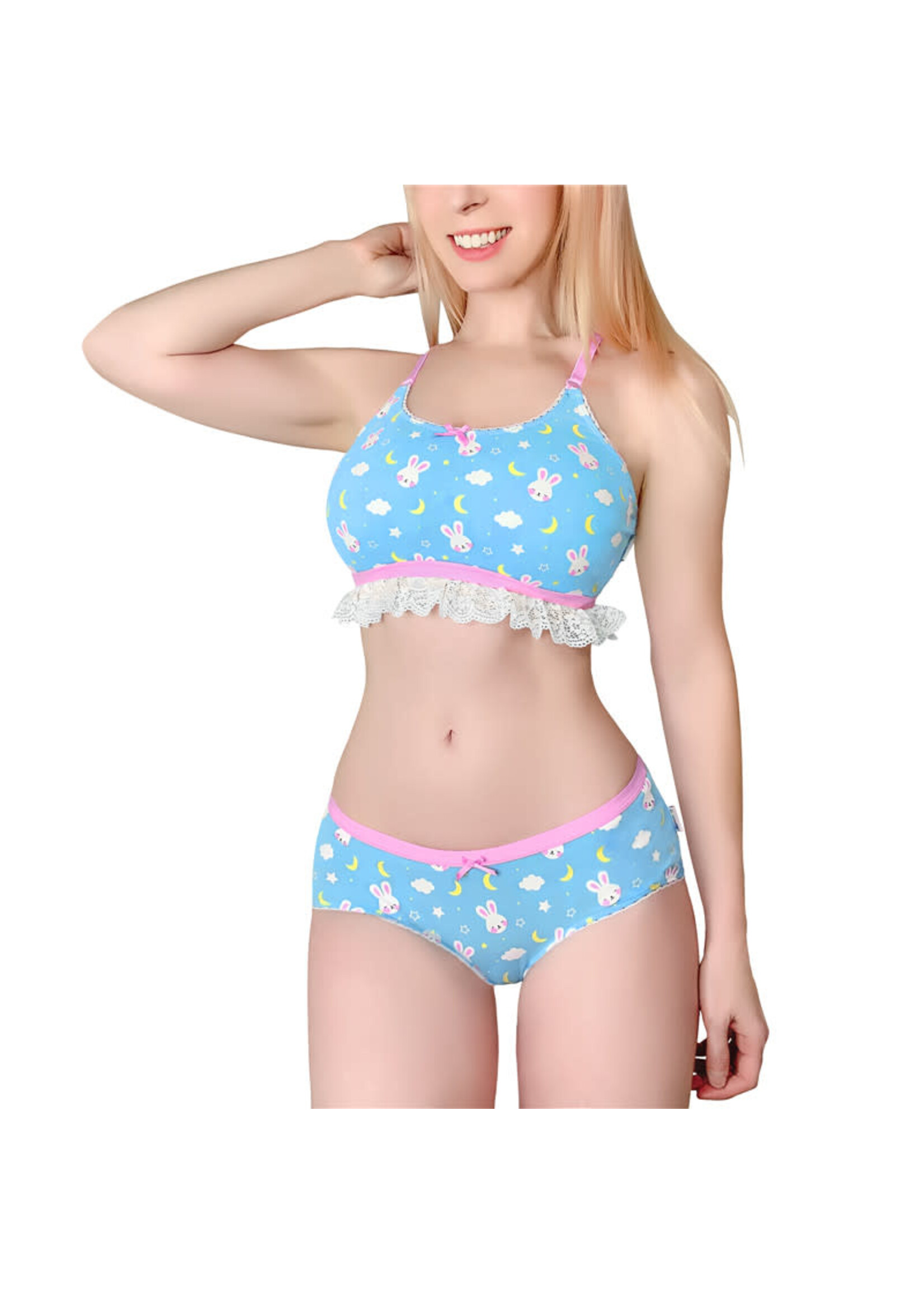 LittleForBig Snuggle Bunny Lingerie Set Blue