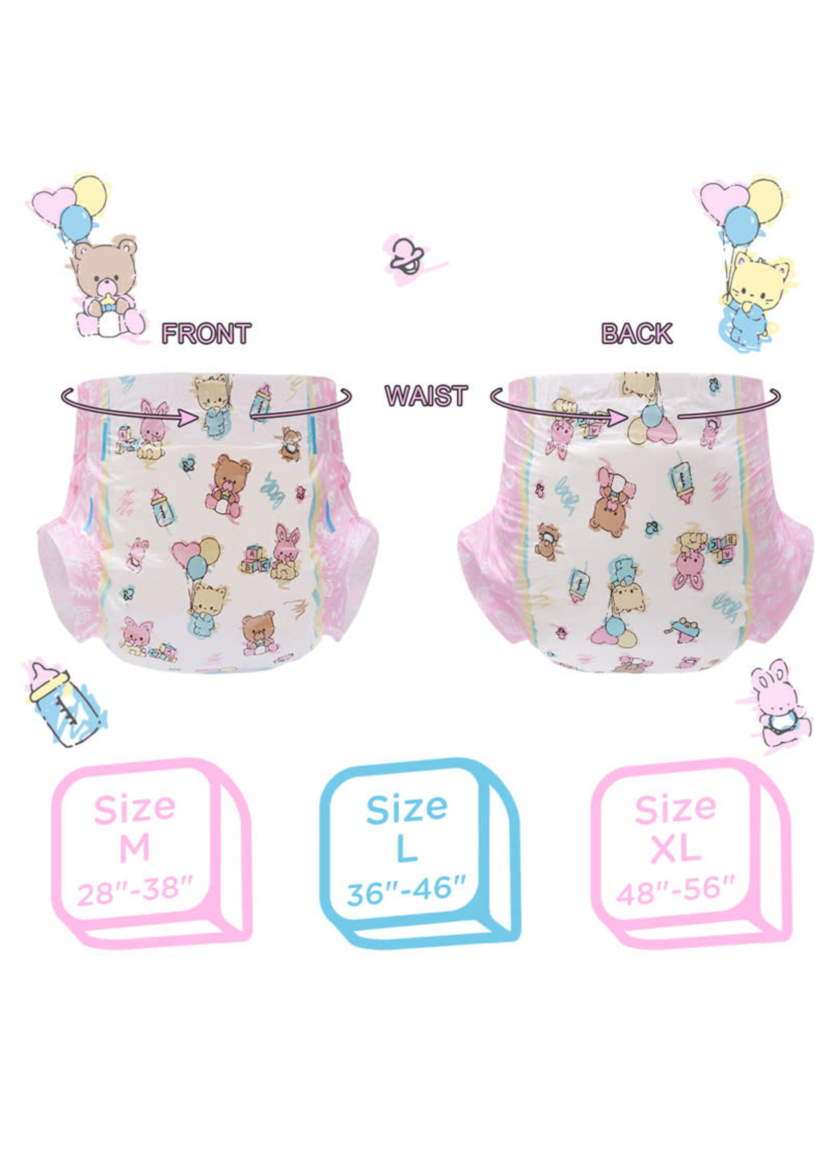 LittleForBig Baby Cuties Adult Diapers (10pieces/BAG)