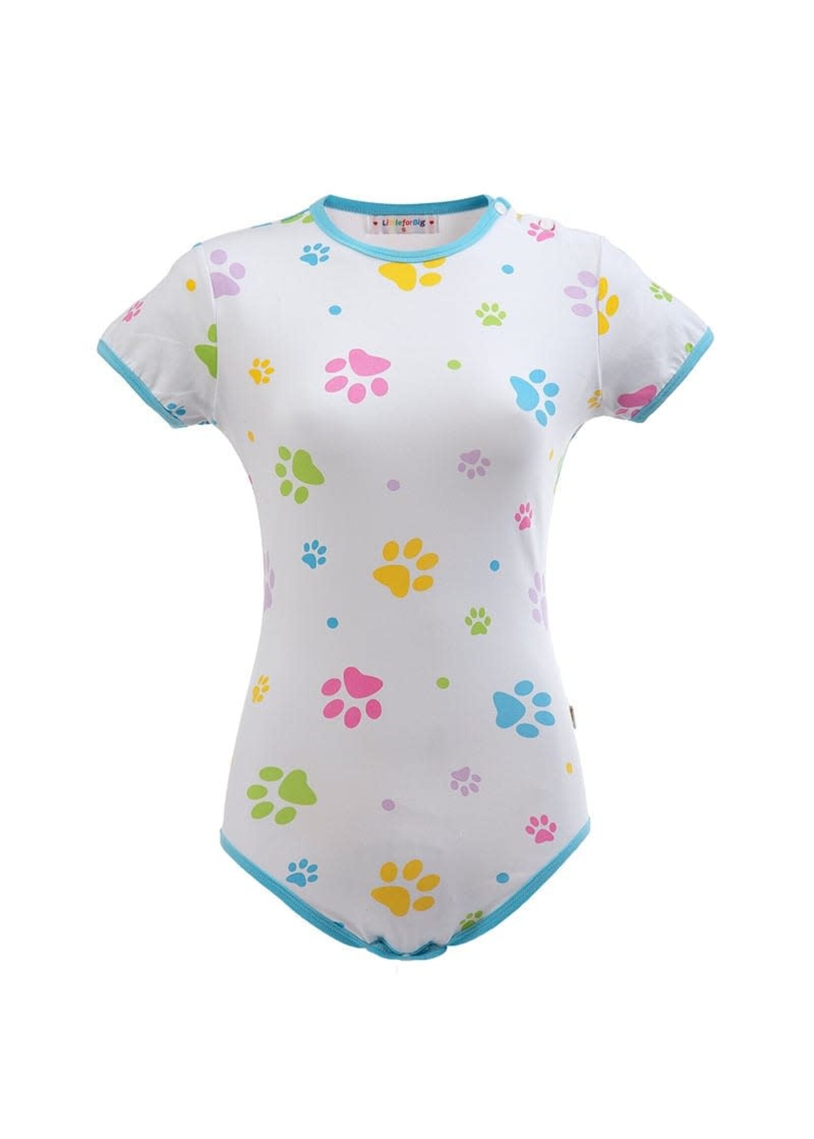 LittleForBig Baby Paws Onesie Bodysuit Blue