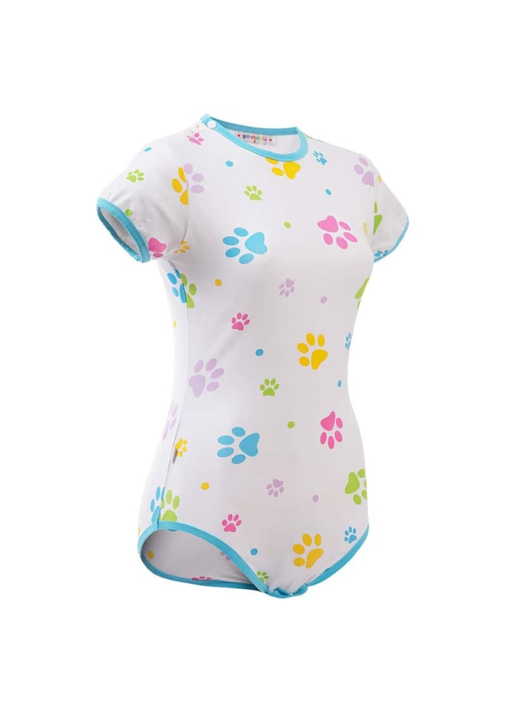 LittleForBig Baby Paws Onesie Bodysuit Blue