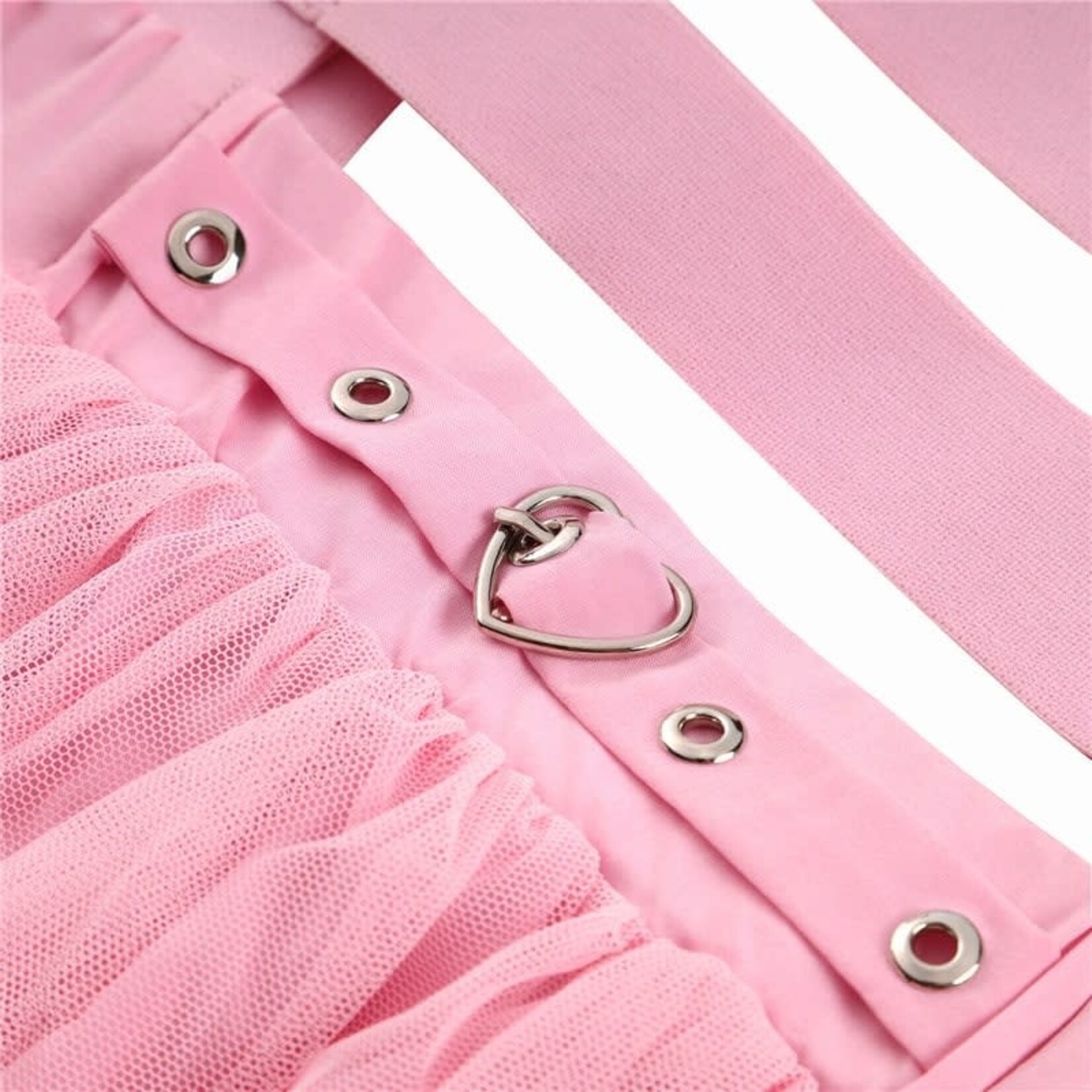 LittleForBig Heartbreaker Jumper Skirt Pink