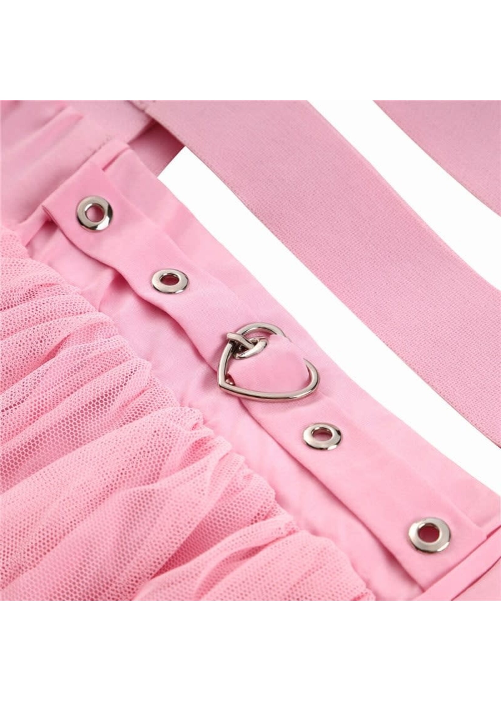 LittleForBig Heartbreaker Jumper Skirt Pink