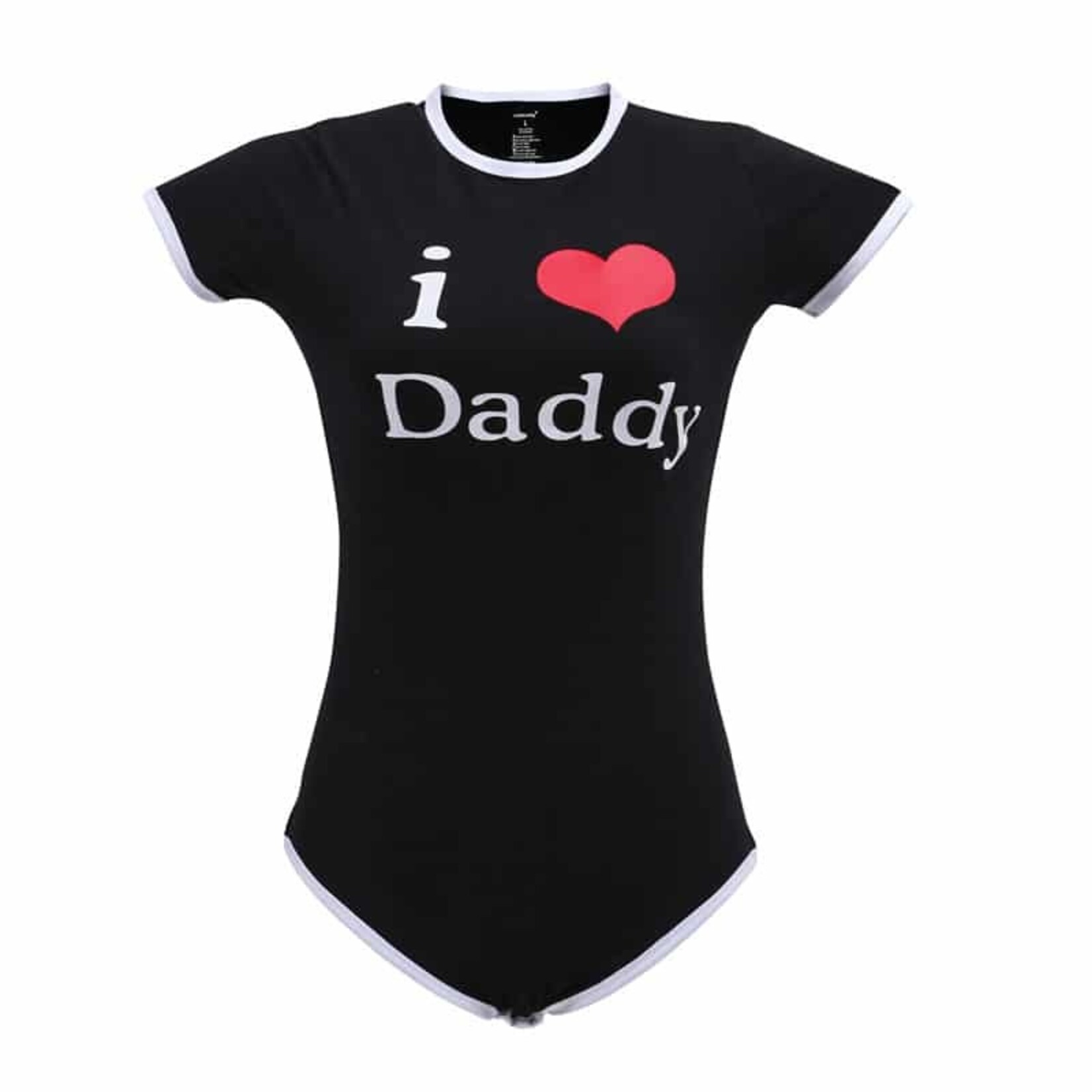 LittleForBig I❤Daddy Onesie Bodysuit Black