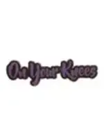 Geeky And Kinky On Your Knees Enamel Pin (Blue Version)
