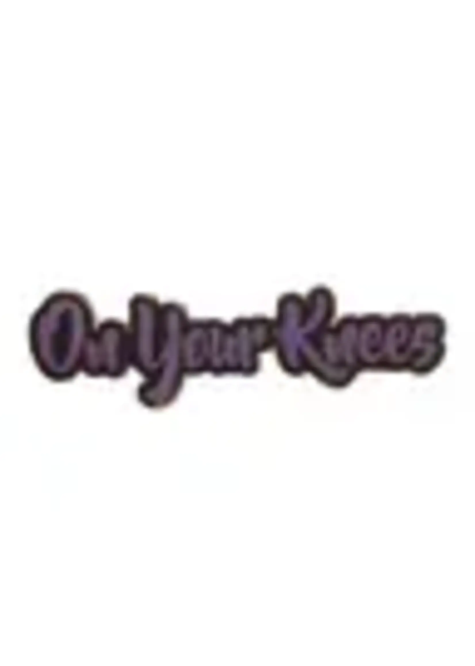 Geeky And Kinky On Your Knees Enamel Pin (Blue Version)