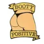 Geeky And Kinky Booty Positive (Vanilla) Enamel Pin