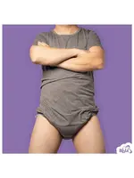ABUniverse ABU Active DiaperSuit-Dark Grey- SM