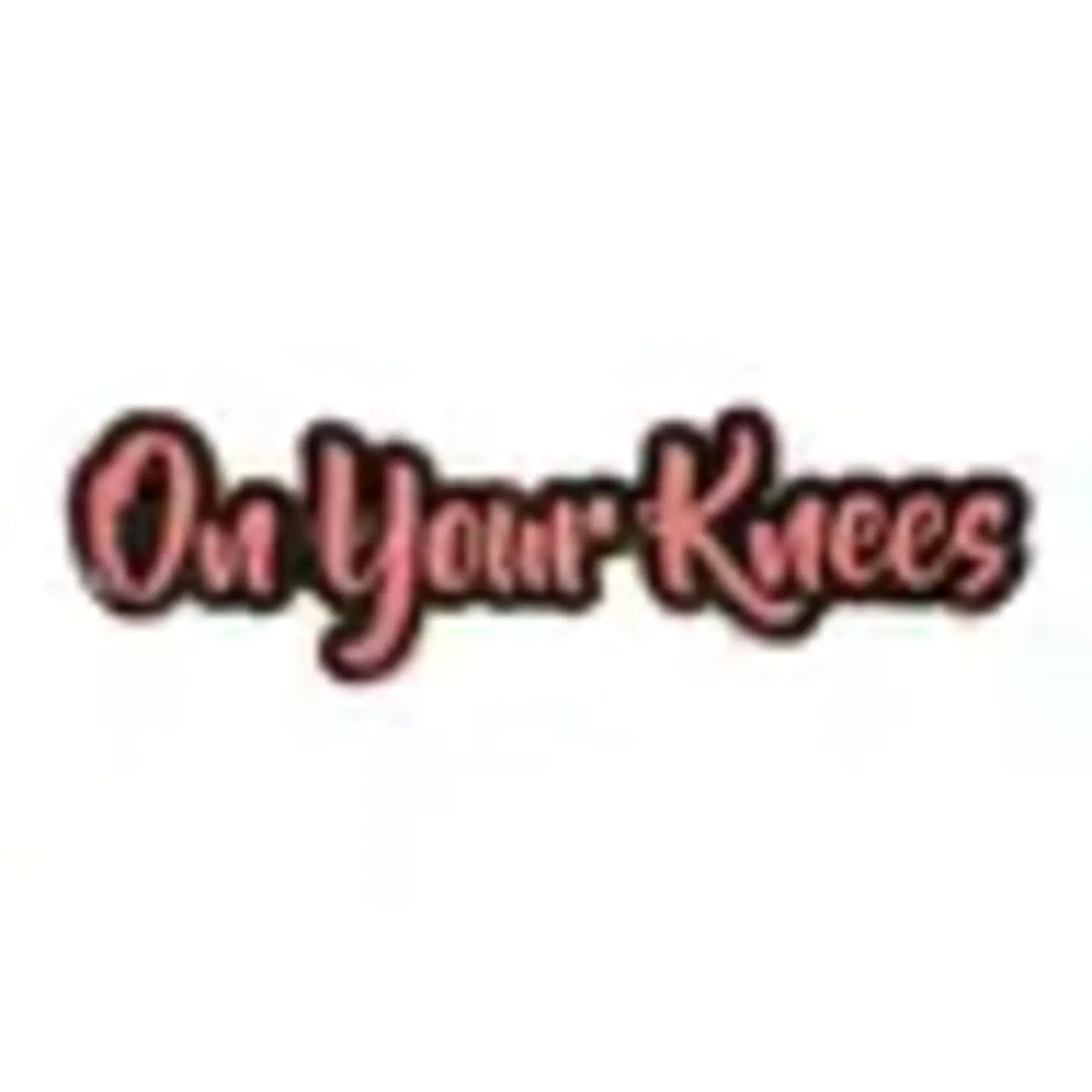 Geeky And Kinky On Your Knees Enamel Pin (Pink Version)