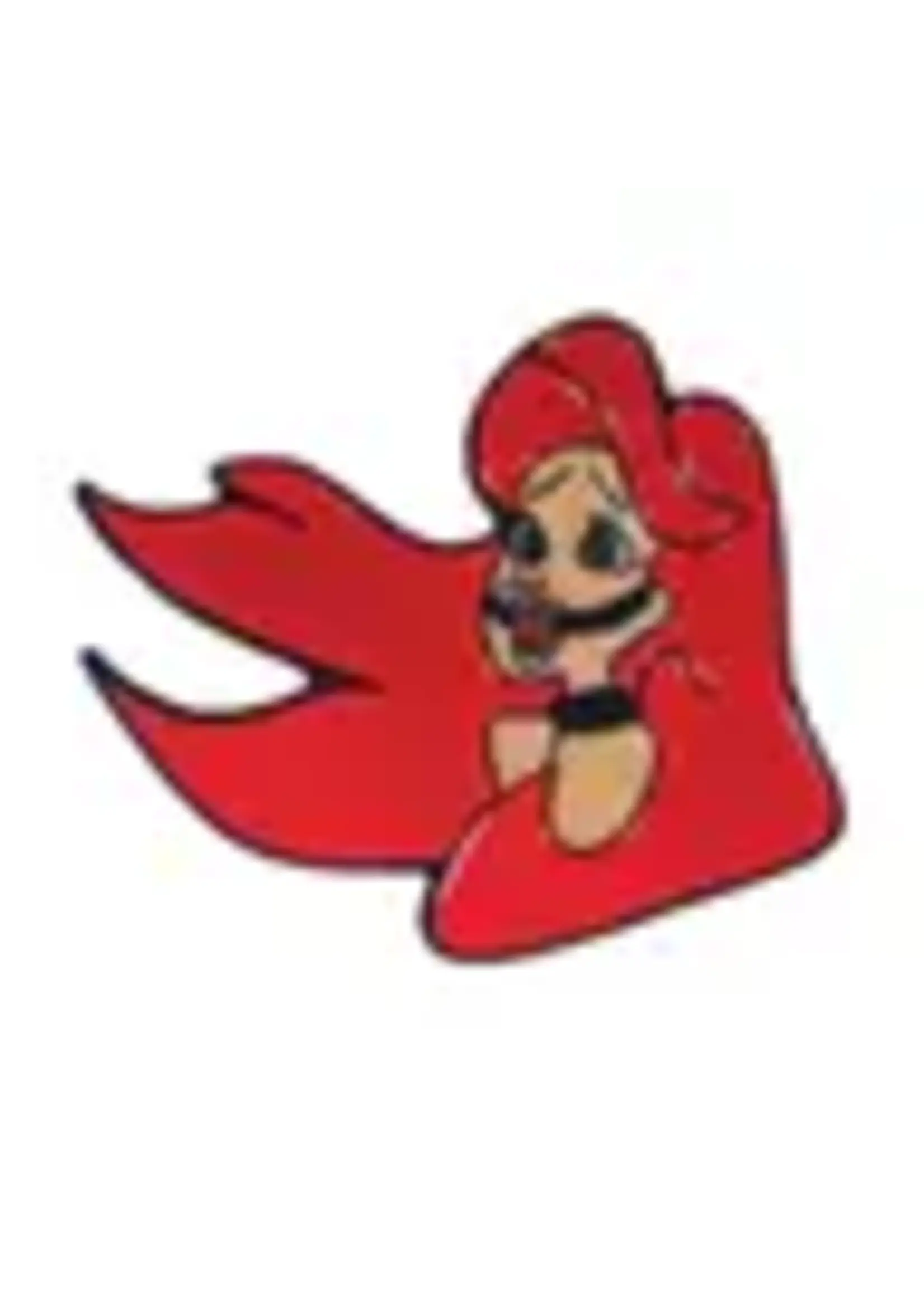 Geeky And Kinky Red Headed Mermaid Enamel Pin