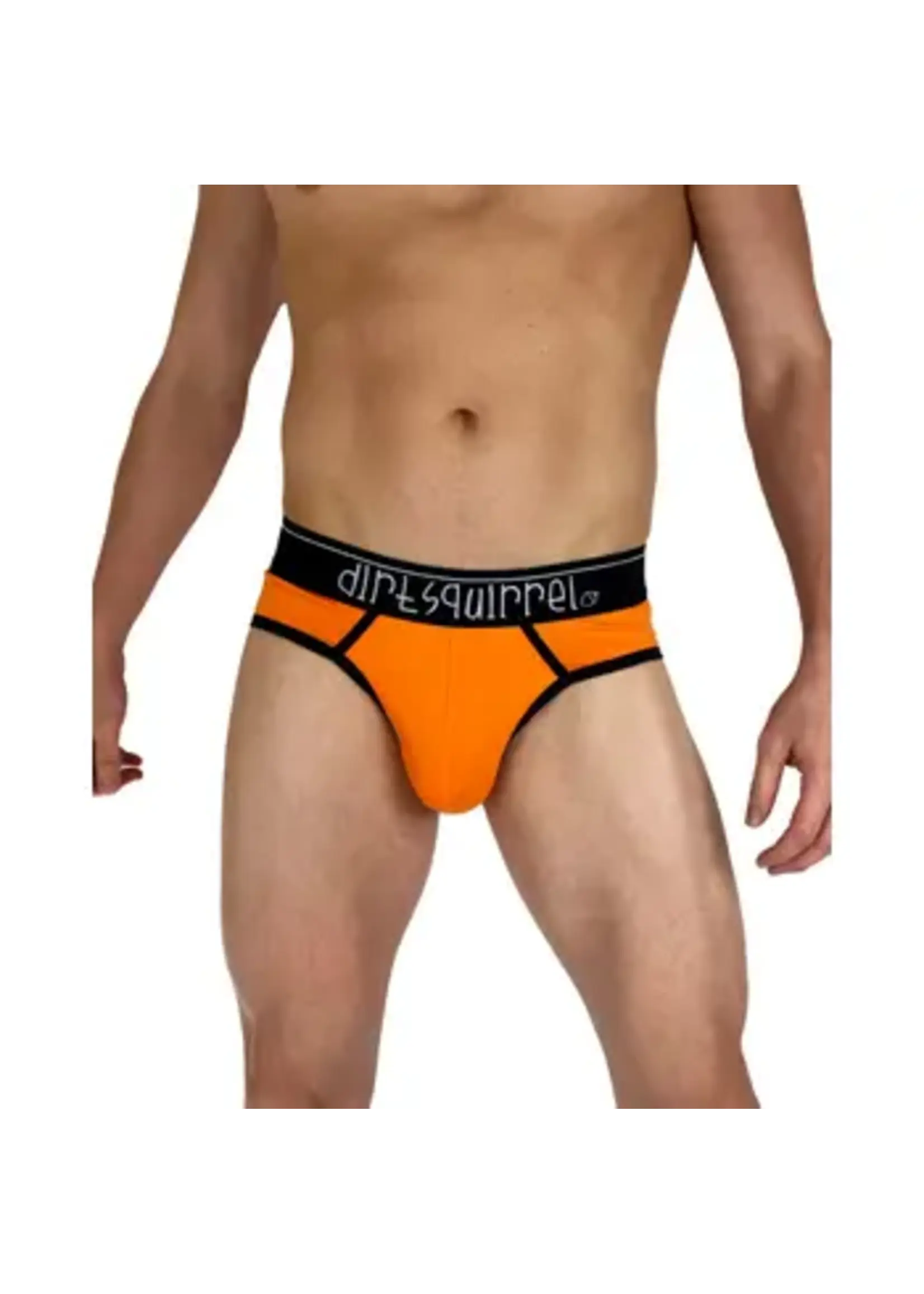 Dirt Squirrel Apparel Tangerine Orange Bamboo Brief