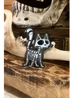 vampirefreaks Skelekitty Enamel Pin